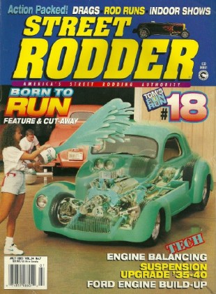 STREET RODDER 1995 JULY - LONG ENGINE LIFE, CHISHOLM FRONT & REAR SUSPENSION